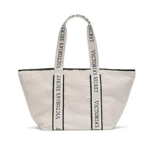 Victoria's Secret White Tote Minimalist Design - Picture 2 of 10